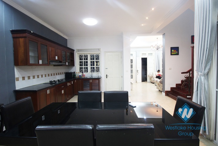 The 4-bedroom fully furnished apartment at Ciputra is located in a quiet area with fresh air